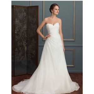 Amare Couture Ivory Organza Silk Daniella Gown Plus size!!